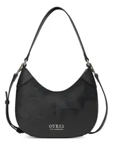 Comprar Bolsa Guess Factory Sg903069 Acabado de los herrajes Níquel Color Negro Correa de hombro Negro Diseño de la tela Liso