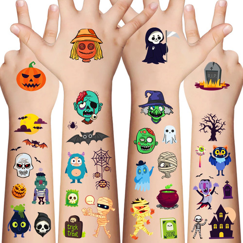 Awinmay Tatuajes Temporales De Halloween Para Ninos, 11 Hoja