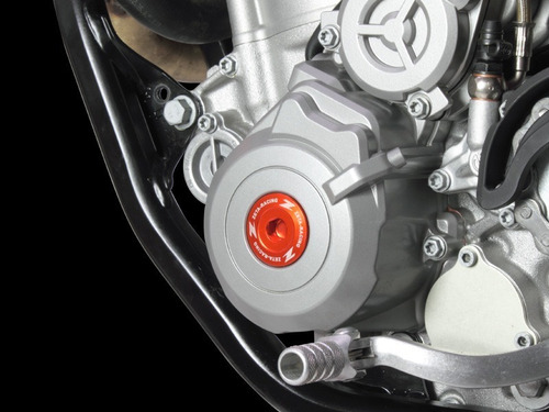 Imagen 4 de 7 de Tapones Motor Kx 250 F Rmz250 04-06 Rojo Zeta