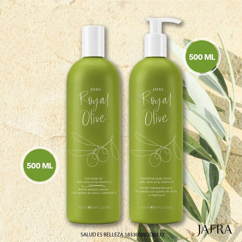 Aceite+crema Corporal Royal Olive Jafra Con Oliva+vitamina E