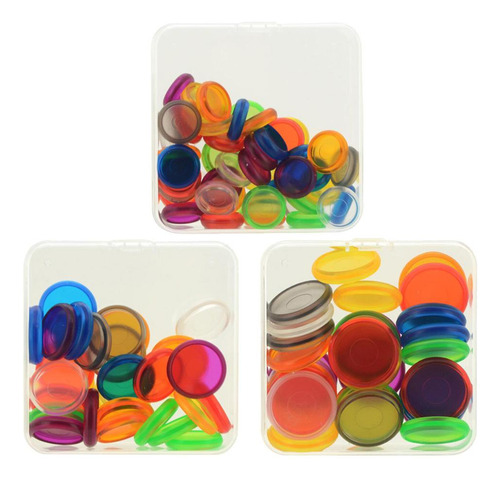 De 50 Discos De Plástico De 18 Mm, Soporte De