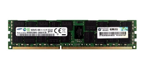 Imagen 1 de 1 de Memoria RAM color verde  16GB 1 HP 672612-081