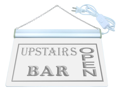 Open Upstairs Bar Pub Club Led Cartel Neon Multicolor 24 X