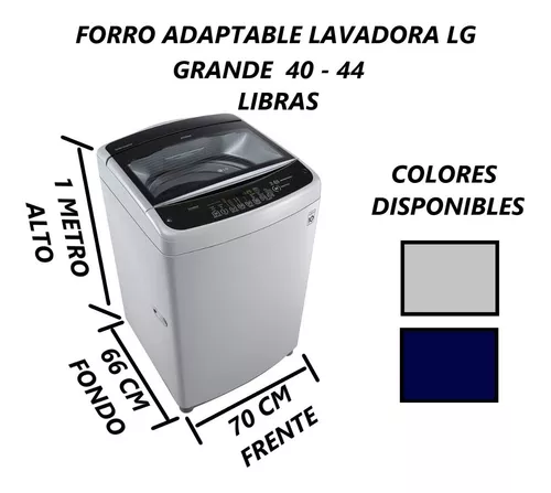 Forro Para Lavadora LG Grande 40 - 44 Libras