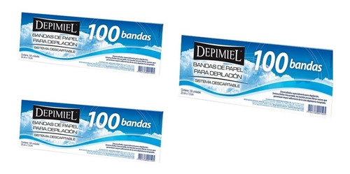 Kit Bandas Papel 300 Unidades Depimiel Depilacion Cera 