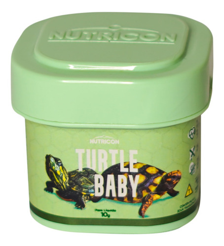Ração Nutricon Turtle Baby 10g - Tartarugas Filhotes