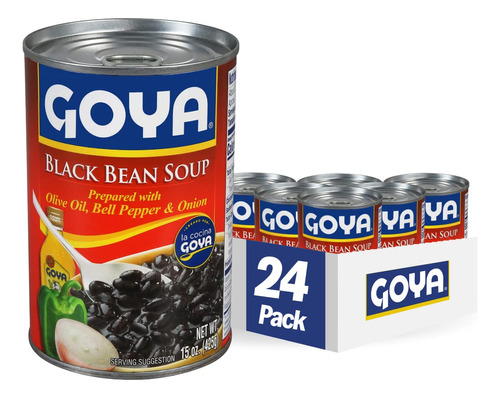 Foods Sopa De Frijoles Negros, 15 Oz (paquete De 24)