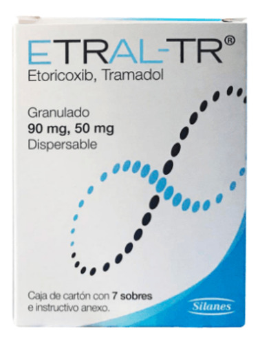Etral-tr Etoricoxib Tramadol Con 7 Sobres De Polvo
