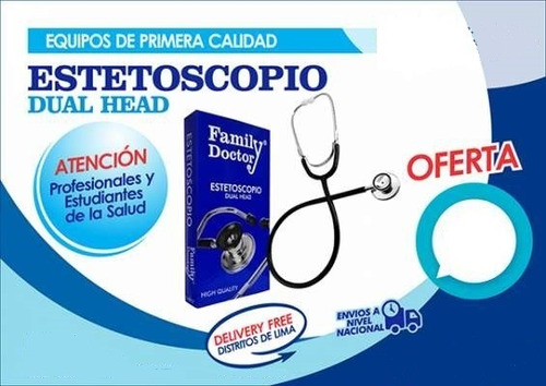 Estetoscopio Acustico Dual Head Adulto Niño Family Doctorc