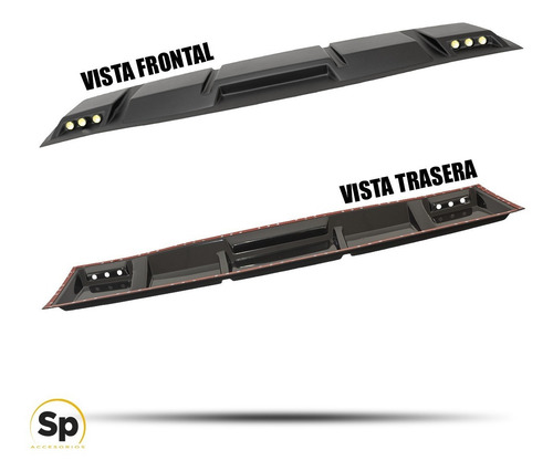 Imagen 4 de 10 de Diadema Moldura Barra Techo Led Nissan Np300 Frontier 2016