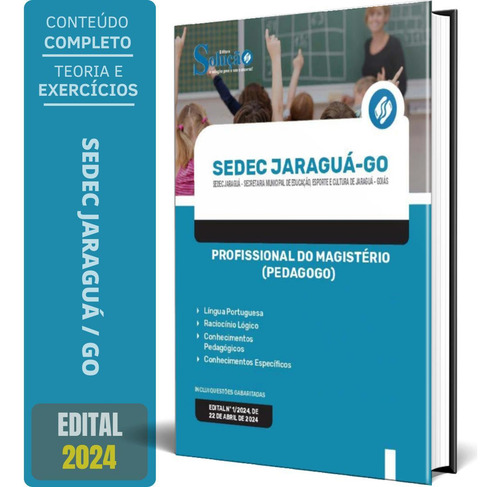 Apostila Sedec Jaraguá Go 2024 Profissional Do Magistério