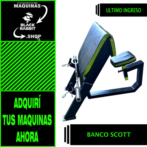 Maquina De Ejercicio Black Rabbit - Banco Scott