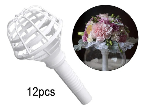 Suporte De Buquê De 12 Peças, Flores Artificiais, Manga