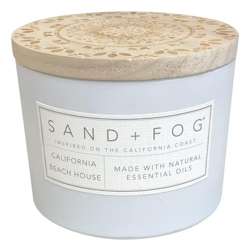 Sand + Fog Scented Vandle - California Beach House - Aromas