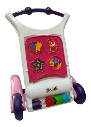 Andador Con Actividades - Rosa - Rondi Bebe Art. 2506