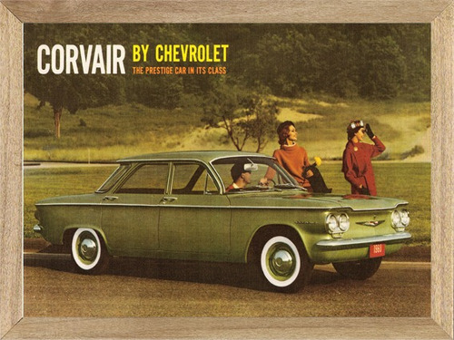 Chevrolet Corvair   Cuadro Poster Cartel Publicidad  B253