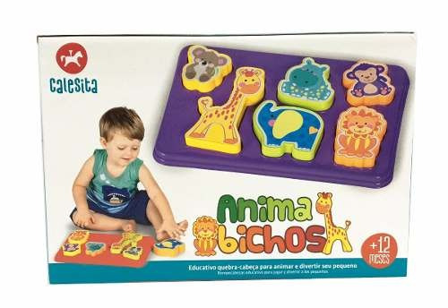 Juego Didactico Anima Bichos Con Encastre 835 Calesita