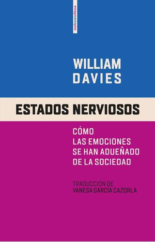 Libro: Estados Nerviosos. Davies, William. Editorial Sexto P