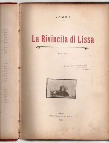 La Rivincita Di Lissa - Yambo - Scotti