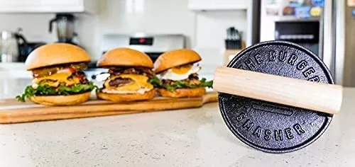 The Burger Smasher / Prensa de hamburguesas de hierro fundido