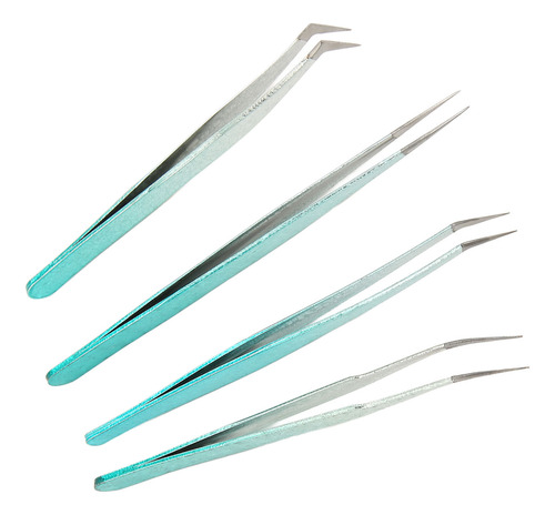 Pinzas Para Pestañas Postizas, 4 Unidades, Extensiones De Pe