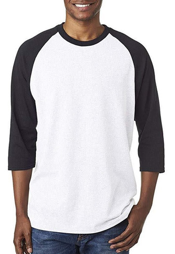 Camiseta 3/4 Raglan En Algodon Ref 0040