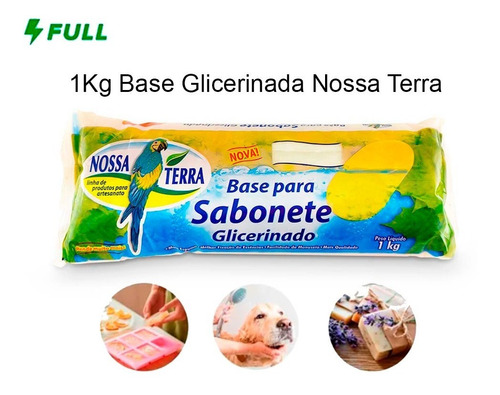 Imagem 2 de 3 de Kit 10 Base Glicerina Branca E Transparent Sabonete Nterra