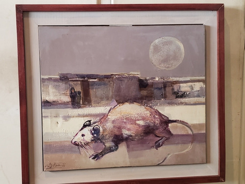 Rata De Luna. Oleo De Juan Carlos Bolea