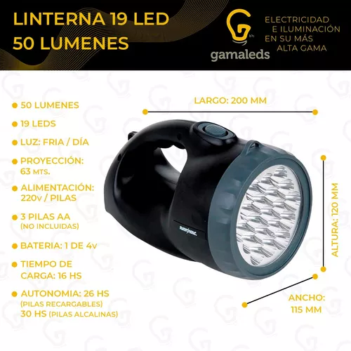 Linterna recargable Especial Señalización SUPER-LED