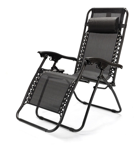 Imagen 1 de 10 de Reposera Gravedad Cero Silla Playera Reforzada Plegable