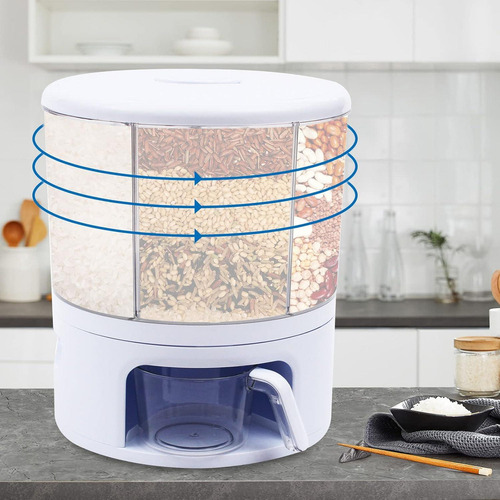 Dispensador De Granos Rotatorio 360° Juoptgj 11kg 6