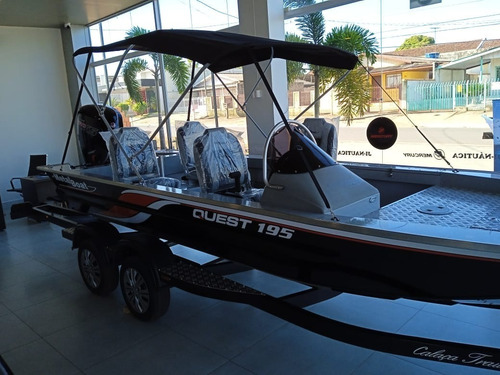 Lancha Metalboat Quest 195 Mercury 115 Reboque 2 Eixo