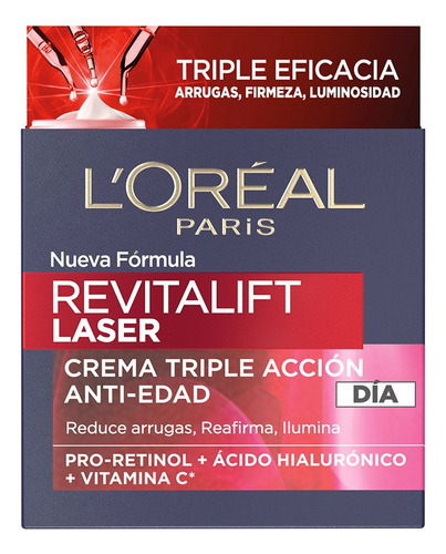 Crema Dia Loreal Paris Revitalift Laser Anti Edad 50 Ml 
