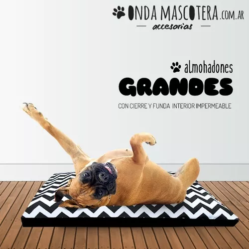 Almohadones, Puff y Colchonetas para Perros, Gatos y Mascotas impermeables  con cierre y funda