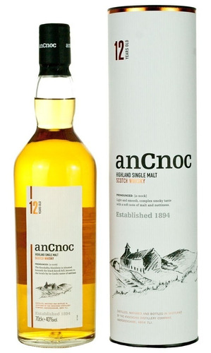 Whisky Ancnoc 12 Años Highland Origen Escocia