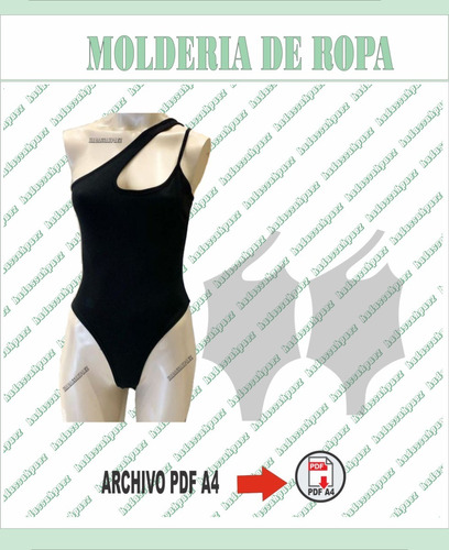  Molderia Imprimible En  Pdf A4 Malla Bodys Un Hombro