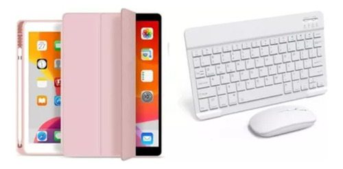 Capa C/ Teclado E Mouse Bluetooth Para iPad Air 5ª Ger 10.9