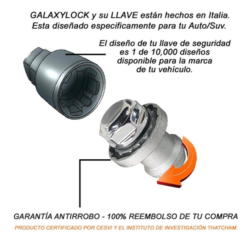4 Tuercas Seguridad Mazda 3 Signature - Garantia Antirrobo