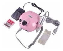 Comprar Torno Uñas Manos Pies 30000 Rpm Profesional Con Pedalera Color Rosado