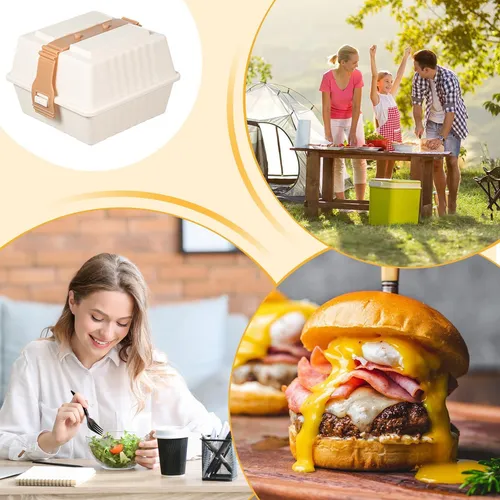 Mrwj Contenedor De Hamburguesas Para Almuerzo Caja De
