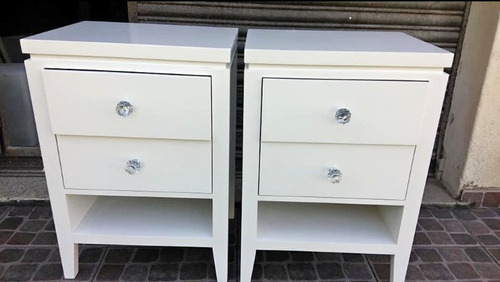 Imagen 3 de 8 de Mesa De Luz Laqueada Moderna Minimalista De Diseño
