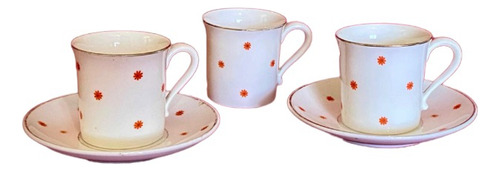 Juego 3 Tazas Y 2 Platos Porcelana Bone China Argentina