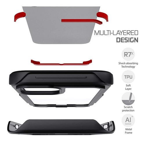 . Funda Ghostek Atomic Para iPhone 12 Pro Max Aluminio Negra