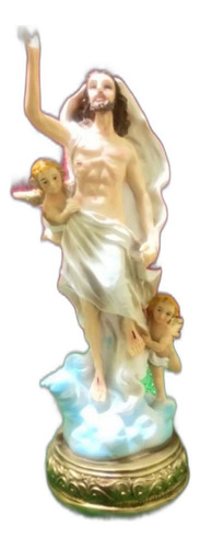 Jesucristo, Jesús Resucitado, Fig. De Resina, 33x11x11cm