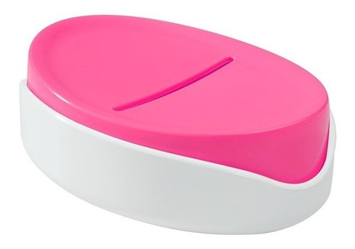 Jabonera Full De Plastico Rosa