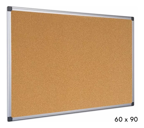 Pizarra De Corcho 60 X 90 Cm Marco Metálico