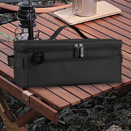 Utensilios De Cocina Para Acampar, Bolsa De Negro
