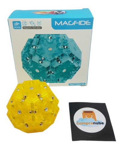 Cubo Fidget Megaminx Soma Magnético 12 Piezas Antiestres