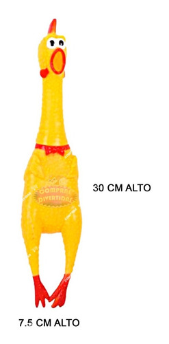 Imagen 2 de 4 de Juguete Sonido Pollo Goma Perro Husky Golden Terrier Mascota