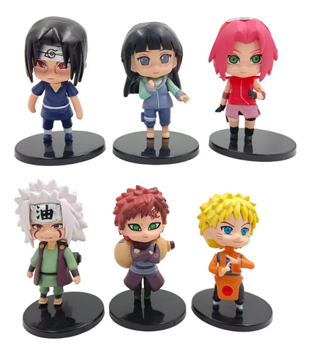 Set 6 Figuras Naruto 8cm Anime Colección ¡envío Inmediato!